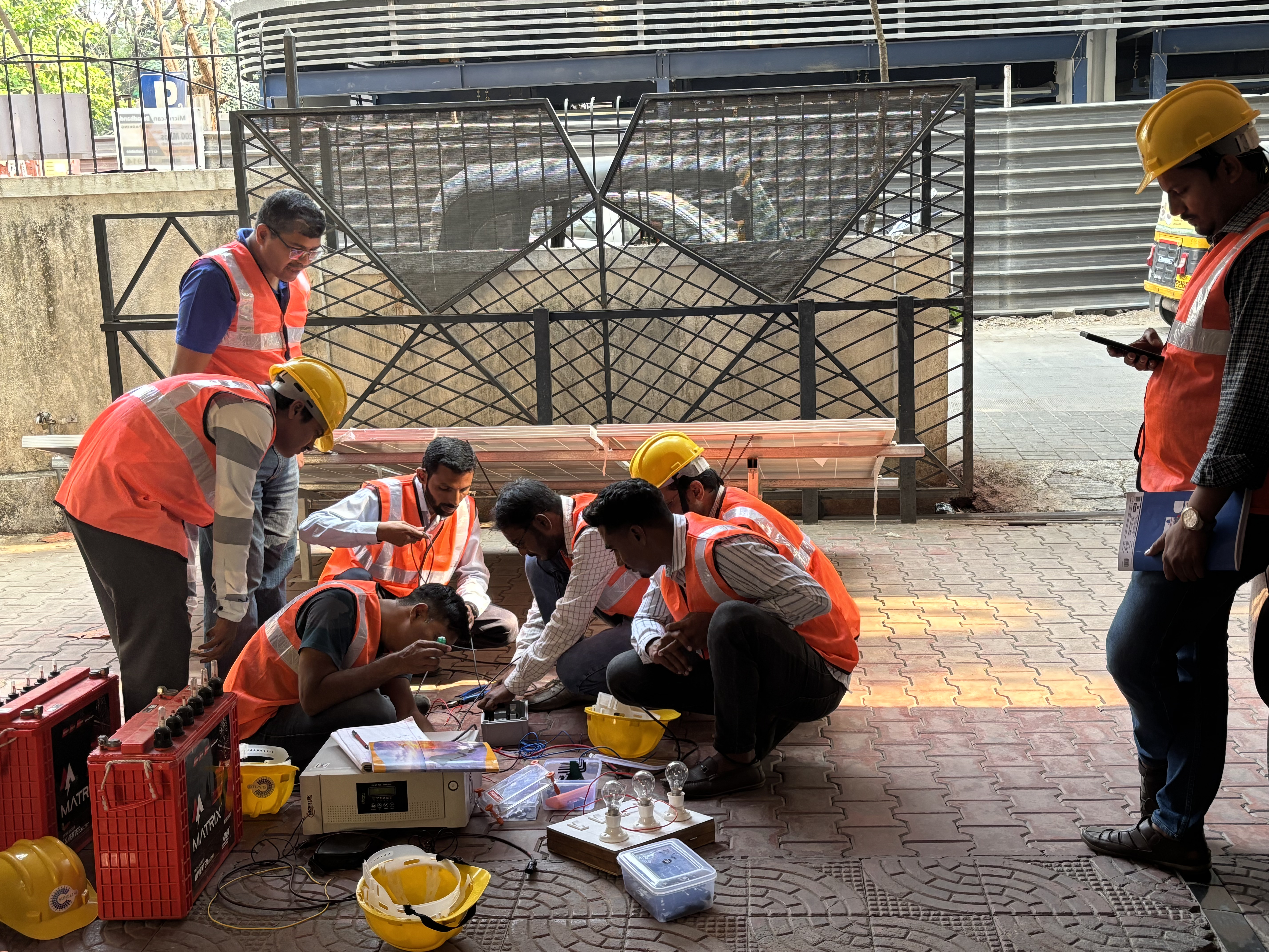 Commercial solar installation